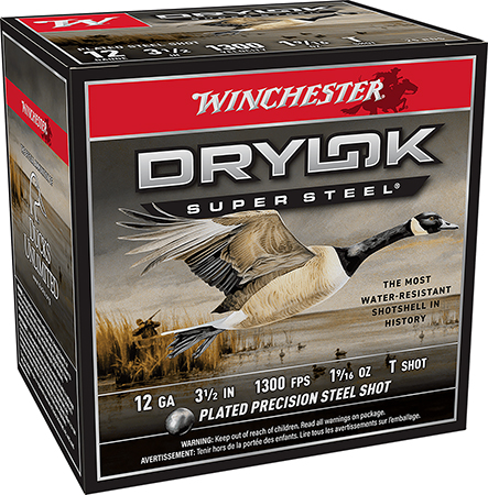 Winchester Ammo XSC12LT Drylok Super Steel Magnum 12Gauge 3.50" 1 9/16oz TShot 25 Per Box/10 Case