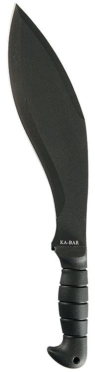 Ka-Bar 1249 Kukri  11.50" Black SK-5 Steel Blade/ Black TPR Handle 17" Long Includes Sheath