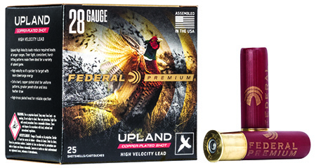 Federal P2836 Premium Wing-Shok High Velocity 28Gauge 2.75" 3/4oz 6Shot 25 Per Box/10 Case