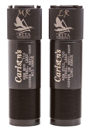 Carlson's Choke Tubes 07260 Delta Waterfowl  Remington Rem Choke 12 Gauge Mid/Long Range Knurled 17-4 Stainless Steel