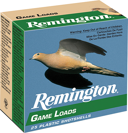 Remington Ammunition 20032 Game Load  12Gauge 2.75" 1oz 8Shot 25 Per Box/10 Case