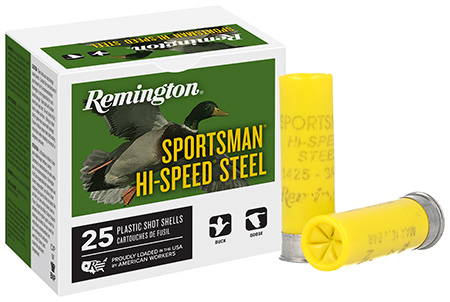 Remington Ammunition 20009 Sportsman Hi-Speed Steel 20Gauge 2.75" 3/4oz 7Shot 25 Per Box/10 Case
