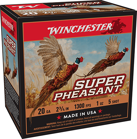 Winchester Ammo X20PH5 Super Pheasant Magnum High Brass 20Gauge 2.75" 5Shot 25 Per Box/10 Case