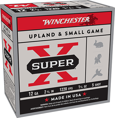 Winchester Ammo X12P5 Super X Game Load High Brass 12Gauge 2.75" 1 1/4oz 5Shot 25 Per Box/10 Case *Pheasant