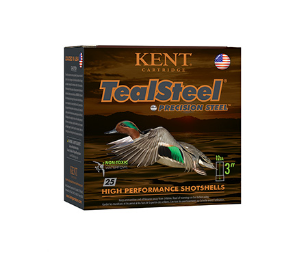 Kent Cartridge KTS123365 TealSteel Precision Steel 12Gauge 3" 1 1/4oz 5Shot 25 Per Box/10 Case
