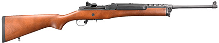 Ruger 5801 Mini-14 Ranch 223 Rem/5.56 NATO 5+1 18.50" Blued Steel Barrel, Blued Drilled  &  Tapped Alloy Steel Receiver, Hardwood Fixed Stock, Right Hand