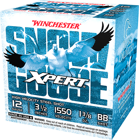 Winchester Ammo WXS12LBB Xpert Snow Goose High Velocity 12Gauge 3.50" 1 3/8oz BBShot 25 Per Box/10 Case