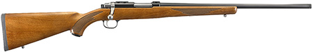 Ruger 7222 77/17  17 WSM 6+1 20" Threaded Barrel, Blued Alloy Steel, Integral Scope Mount On A Solid Steel Receiver, American Walnut Stock