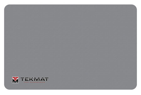 TekMat TEKR17TMLOGOGY  Cleaning Mat Gray Rubber 11"x17" TEKMAT Logo