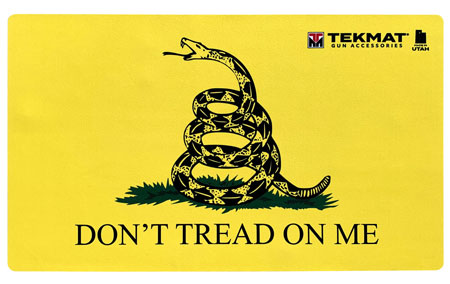 TekMat TEK42TREAD Don't Tread on Me Door Mat Black/Yellow Rubber 42" Long Snake/"Don't Tread On Me"