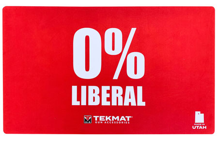 TekMat TEK42LIBERAL Zero Percent Liberal Door Mat Red Rubber 42" Long 0% Liberal