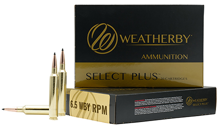 Weatherby B65RPM127LRX Select Plus  6.5WBYRPM 127gr Barnes LRX Lead Free 20 Per Box/10 Case