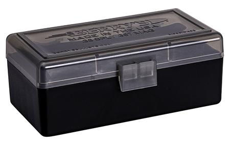 Berry's 92948 Ammo Box  38Special/357Mag Smoke/Black Polypropylene 50rd
