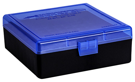 Berry's 95182 Ammo Box  38Special/357Mag Blue/Black Polypropylene 100rd