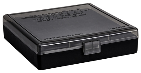 Berry's 92199 Ammo Box  40S&W/45ACP Smoke/Black Polypropylene 100rd