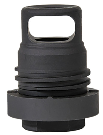 Yankee Hill 3102-1MB-24A Mini Phantom Q.D. Muzzle Brake Black Melonite Steel with 5/8"-24 tpi Threads  &  1.60" OAL for 30 Cal AR-Platform