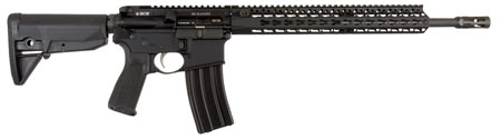 BCM 653790 RECCE-16 KMR-A 300 Blackout 16" 30+1 Black Hard Coat Anodized, Manganese Phosphate, 6 Position Stock,  Bravo Mod 3 Grip