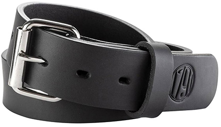 1791 Gunleather BLT014650SBLA 01  Gun Belt Stealth Black Leather 46/50 1.50" Wide Buckle Closure