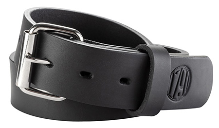 1791 Gunleather BLT014852SBLA 01  Gun Belt Stealth Black Leather 48/52 1.50" Wide Buckle Closure