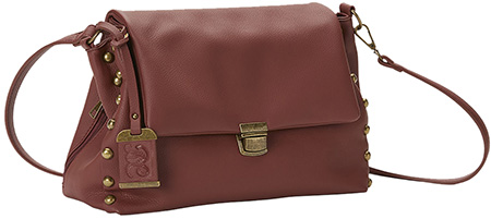 Bulldog BDP072 Hobo Purse w/Holster Rust PU Leather Most Sm Pistols  &  Revolvers Ambidextrous Hand