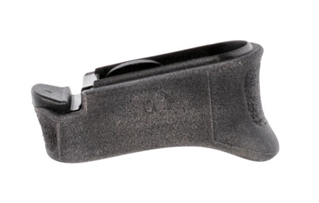 Pearce Grip PGXDS+ Magazine Extension  made of Polymer with Texture Black Finish  &  7/8" Gripping Surface for Springfield XD-S, XD-E  &  XD-S Mod.2 with Single Stack Mags (Adds 1rd 9mm Luger  &  40 S&W)