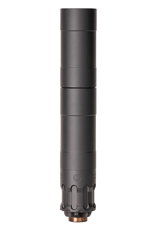 RUGGED SUPPRESSOR OBS0009 Obsidian9  9mm Luger 1.37" Black Cerakote 17-4 Stainless Steel 1/2"-28 tpi