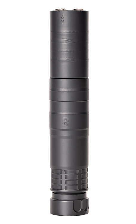 Rugged Suppressors RAD01762 Radiant762  7.62mm 1.50" Diameter, 17-4 Stainless Steel, Black Cerakote Finish, 5/8"-24 tpi