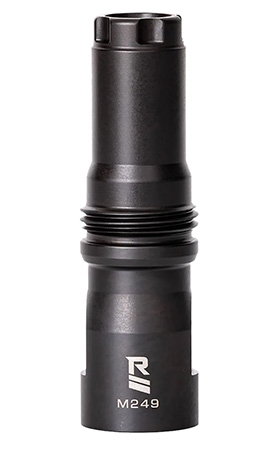 Rugged Suppressor MD001 M249 Muzzle Device Black with 9/16x24 LH Threads  &  Dual Taper Locking System for Surge762, Razor762  &  Micro30 Suppressors