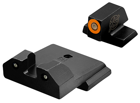 XS Sights SWR033S6N R3D Night Sights- Smith  &  Wesson  Black | Green Tritium Orange  Outline Front Sight Green Tritium  Rear Sight