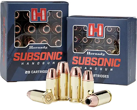 Hornady 90287 Subsonic Handgun 9mmLuger 147gr Hornady XTP Subsonic 25 Per Box/10 Case
