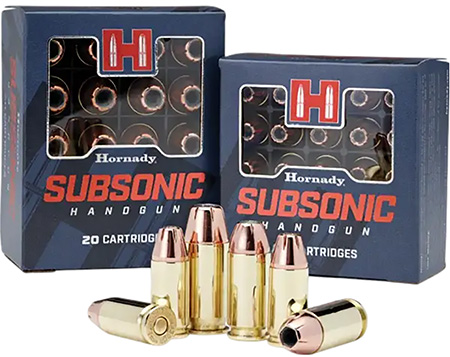 Hornady 90971 Subsonic Handgun 45ACP 230gr Hornady XTP Subsonic 20 Per Box/10 Case