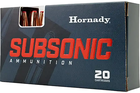 Hornady 82742 Subsonic Rifle 45-70Gov 410gr Sub X 20 Per Box/10 Case