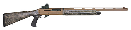 Girsan 390160 MC312 Gobbler 12 Gauge with 24" Barrel, 3.5" Chamber, 5+1 Capacity, Bronze Cerakote Metal Finish  &  Camo Fixed Pistol Grip Synthetic Stock Right Hand (Full Size) Includes Red Dot