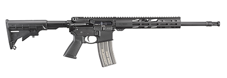 Ruger 8530 AR-556  300 Blackout 30+1 16.10" Heavy Contour Barrel, Black Hard Coat Anodized 7075-T6 Aluminum Forgings, 6 Position M4-Style Stock, Flat Top Receiver, Optics Ready