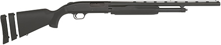 Mossberg 54210 500 Super Bantam Youth 20 Gauge Pump 3" 5+1 22" Blued Vent Rib Barrel, Blued Steel Receiver, Adj LOP Black Synthetic Stock, Right Hand