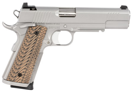 Dan Wesson 01807 Specialist  9mm Luger 10+1 5" Stainless Steel Barrel, Bead Blasted Serrated Stainless Steel Slide  &  Frame w/Beavertail  &  Picatinny Rail, Black/Brown G10 Grip, Ambidextrous