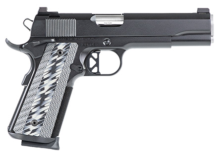 Dan Wesson 01823 Valor  45 ACP 8+1 5" Stainless Steel Barrel, Black Duty Serrated Stainless Steel Slide  &  Frame w/Picatinny Rail  &  Beavertail, Gray G10 Grip, Ambidextrous