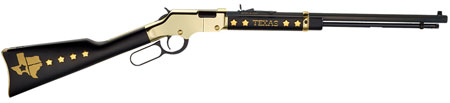 Henry H004TX Golden Boy Texas Tribute Full Size 22 Short, 22 Long, 22 LR, 16 LR/21 Short, 20" Blued Barrel, Brasslite Metal Finish  &  American Walnut Stock Right Hand