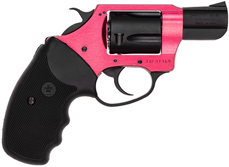 Charter Arms 53824 Undercover Lite Small 38 Special, 5 Shot 2" Black Passivate Stainless Steel Barrel  &  Cylinder, Red Aluminum Frame w/Black Finger Grooved Rubber Grip, Exposed Hammer
