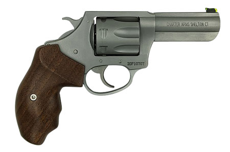 Charter Arms 73230 Professional IV Large 32 H & R Mag, 7 Shot 3" Matte Stainless Steel Barrel  &  Cylinder, Anodized Aluminum Frame w/Finger Grooved Wood Grip
