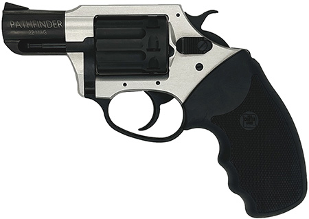 Charter Arms 52329 Pathfinder Lite 22 Mag, 8 Shot 2" Black Passivate Stainless Steel Barrel  &  Cylinder, Anodized Aluminum Frame w/Black Finger Grooved Rubber Grip, Exposed Hammer