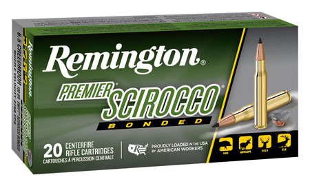 Remington Ammunition 29344 Premier Scirocco Bonded 6.5Creedmoor 130gr Swift Scirocco Bonded 20 Per Box/10 Case