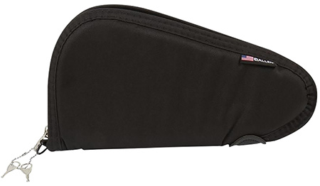 Allen 7411 Locking Handgun Case Black Endura, YKK Zippers  &  Foam Padding Includes 2 Keys 11" L
