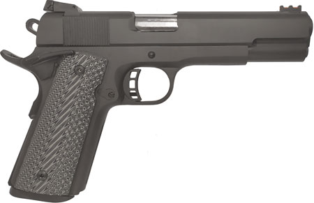 Rock Island 56636 Rock Ultra FS Combo 9mm Luger or 22TCM9R Caliber with 5" Barrel, 10+1 Capacity, Overall Black Parkerized Finish Steel, Beavertail Frame, Serrated Slide  &  Black G10 Grip