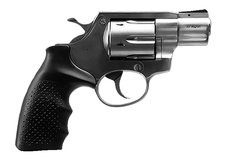 Rock Island 3520S AL3.1  Medium Frame 357 Mag 6 Shot, 2" Stainless Full Shroud Barrel, Cylinder  &  Frame, Black Finger Grooved Rubber Grip, Transfer Bar Safety, Exposed Hammer