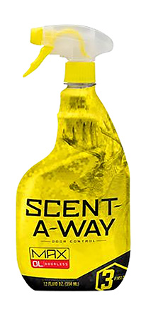Scent-A-Way 07740 Max Odor Control Odor Eliminator Odorless Scent 12 oz Trigger Spray
