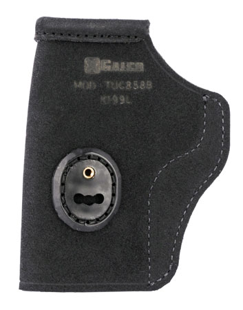 Galco TUC858B Tuck-N-Go 2.0 IWB Black Leather UniClip/Stealth Clip Fits S&W M & P Shield EZ Ambidextrous