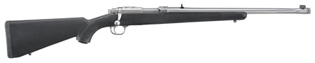 Ruger 7419 77/357  357 Mag 5+1 18.50" Threaded Barrel, Brushed Stainless Steel, Integral Scope Mount On A Solid Steel Receiver, Black Synthetic Stock