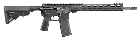 Ruger 8542 AR-556  5.56x45mm NATO 16.10" 30+1 Black Hard Coat Anodized Adjustable B5 Bravo Stock Black B5 Grip