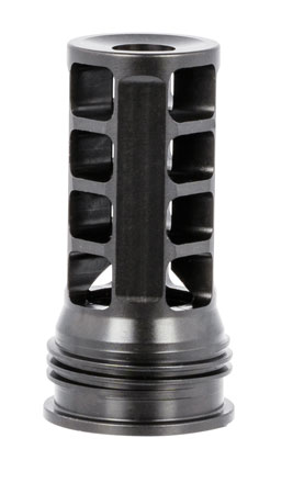 Huxwrx 1598 QD 338 Muzzle Brake Black with 3/4"-24 tpi Threads  &   2.30" OAL for 338 Cal AR-Platform